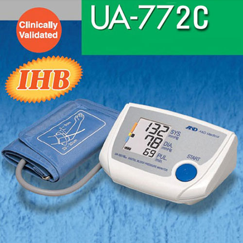 일본 AND IHB 디지털 팔뚝형 혈압계 UA-772C (부정맥표시기능)