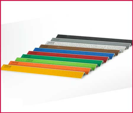 앵글형 아트논슬립 CP-400 / 50mmx23mm 1m기준/보행이많은통행계단(학교,지하철,백화점등)및야외육교,데크,공동주택등