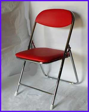 국산접의자/빨강/조달청규격