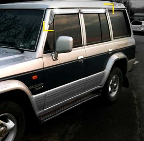 갤로퍼1 크롬선바이저 K-693 4P SET 윈도우바이져