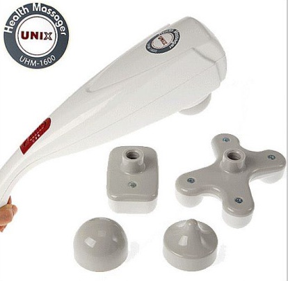 핸드안마기 UHM-1600/핀포인트 라운드견착 와일드 교체지압봉 4개/2단계 강약조절