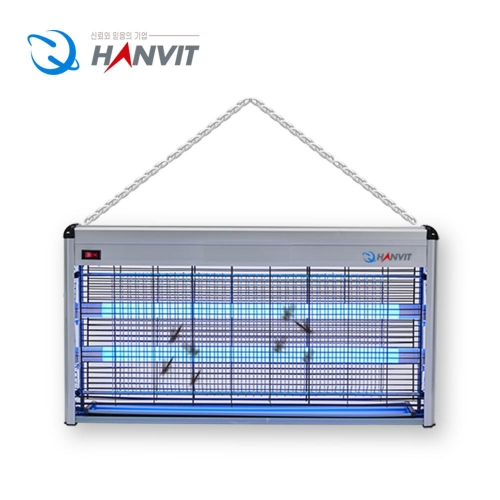 NEW LED 전자 전격 살충기 13~18평 (옥내용) HV-335LED 그레이