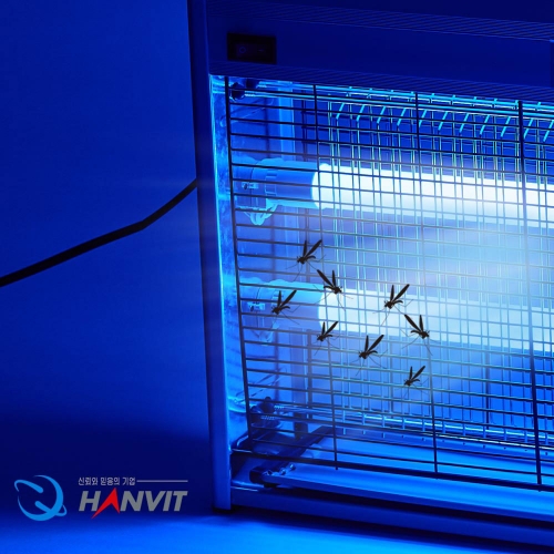 NEW LED 전자 전격 살충기 4~8평 (옥내용) HV-313LED  그레이