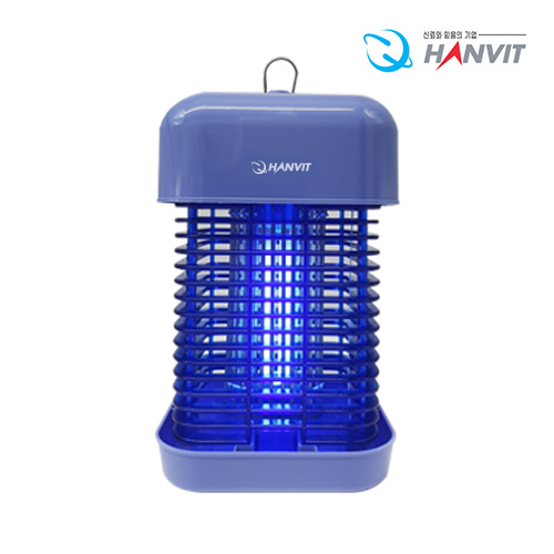 【신제품】 야외 실내 13~18 평형 풀스트링 전자 전격 살충기 HV-432BL (블루) 줄당김 스위치