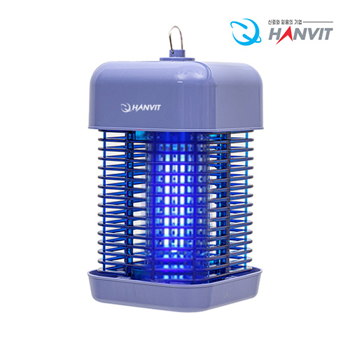 【신제품】 야외 실내 13~18 평형 풀스트링 전자 전격 살충기 HV-432BL (블루) 줄당김 스위치
