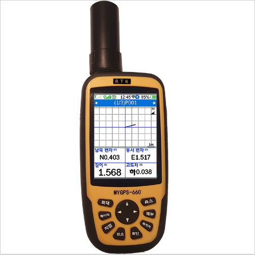 MYGPS-660RTK (1Cm급)차 1-3Cm RTK GPS 지장물조사 시설물관리 토지면적측정 RTKGPS 점측설 선측설 지적도제공