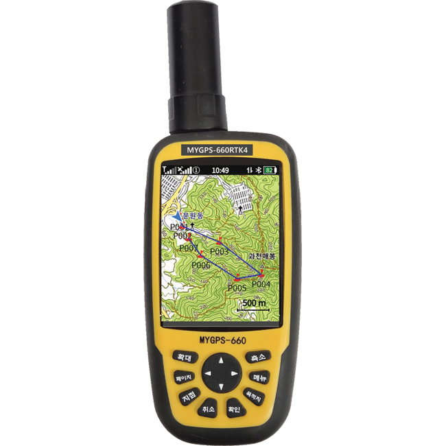 MYGPS-680RTK4 /유심,WIFI를 이용한 2주파RTKGPS, 전국등고선지도,전국지적도