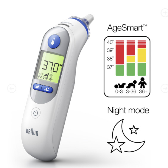 브라운 써모스캔 IRT6525KO/AgeSmartTM 및 야간 모드가 탑재된 브라운 ThermoScan® 귀적외선체온계 IRT6525KO